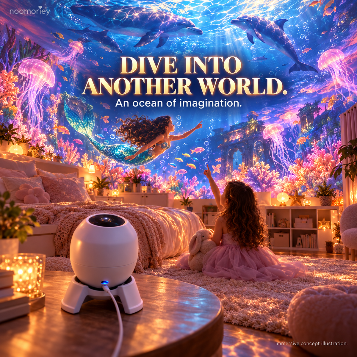 ✨ Egg-Shaped Ambient Projector – A Little Light, A World of Wonder