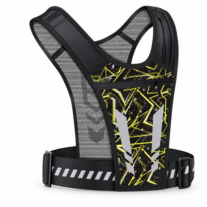 Hands-free reflective running vest