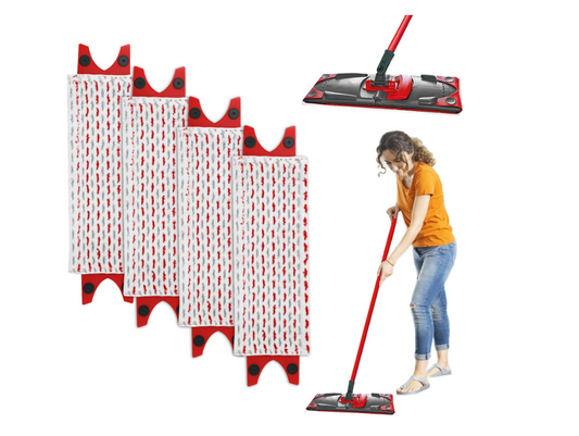 4 Pack Compatible with 1-2 Spray Mop Head Replacement Kit