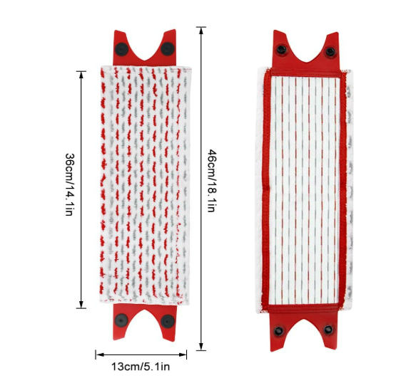 4 Pack Compatible with 1-2 Spray Mop Head Replacement Kit