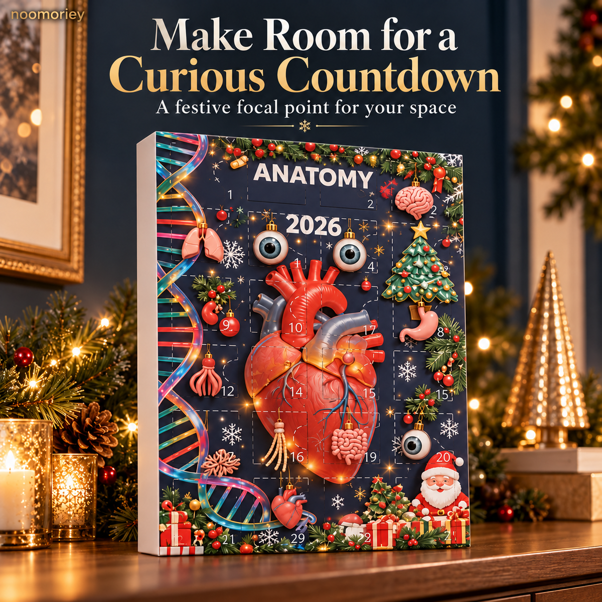 🎄 Anatomy Christmas Advent Calendar – Unique Organ-Shaped Ornaments & Holiday Surprises for Nurses, Medical Students & Science Lovers ！！！🎁