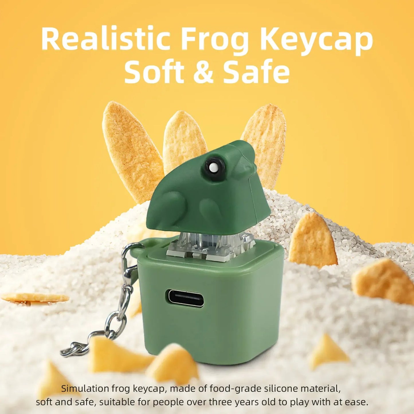 💖Hot 48% OFF🦎✨ Lizard, Frog & Coquí Button Keychain