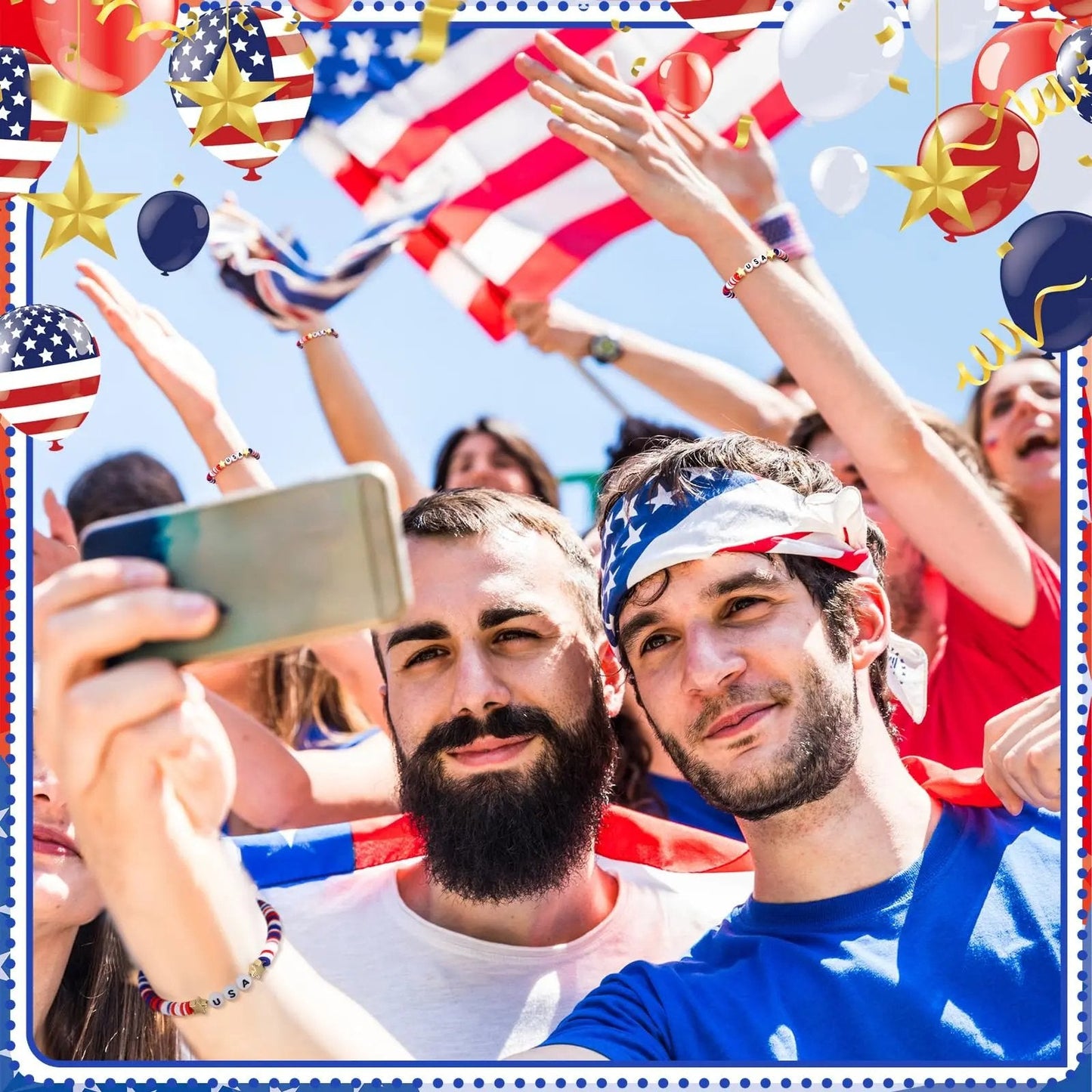 USA 250th Anniversary Flag Bracelet National Flag