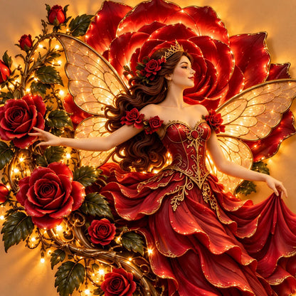 🔥Buy 2 Get 20% OFF🔥🌹🧚‍♀️Enchanted Flower Fairy Wall Light✨Cascading Floral Decor