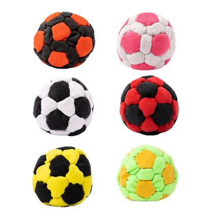 6 Pack 2.75 Inch Plush Soccer Hacky