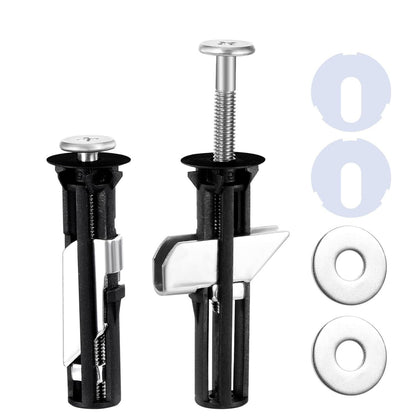 Never-Loose Toilet Seat Anchor Kit - Heavy Duty Toggle Bolts (2-Pack)
