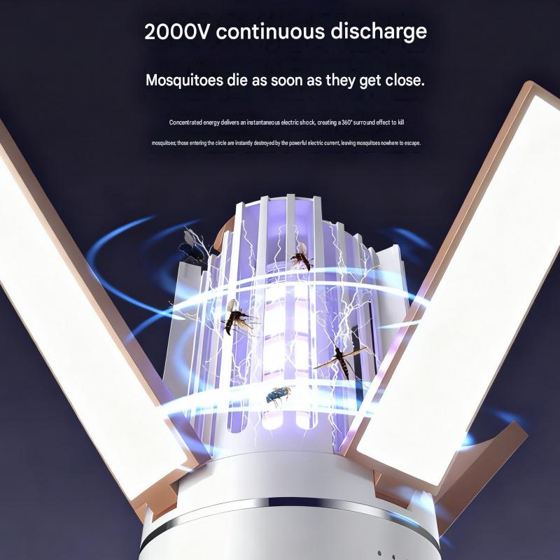 🏕️ 3-in-1 Rechargeable Camping Bug Zapper Light