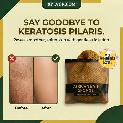 100% Authentic African Exfoliating Net Sponge