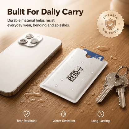 🔥 LAST DAY 49% OFF-🛡️ RFID Blocking Sleeves – Ultimate Protection for Credit & ID Cards Slim, Lightweight & Multi-Color Design