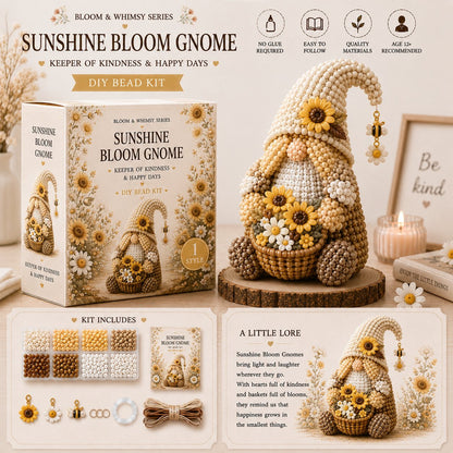 🔥2026 newest style💕Cozy Gnome DIY Bead Kit Collection– Collect All 12 Gnome