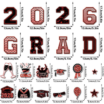 🎓 2026 Grad Car Magnets 🧲 – 20-Piece Set for Celebration Decor (Cars, Fridges & More)