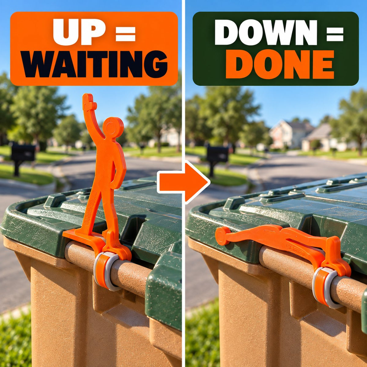 Ready Eddie™ Trash Can Pickup Indicator
