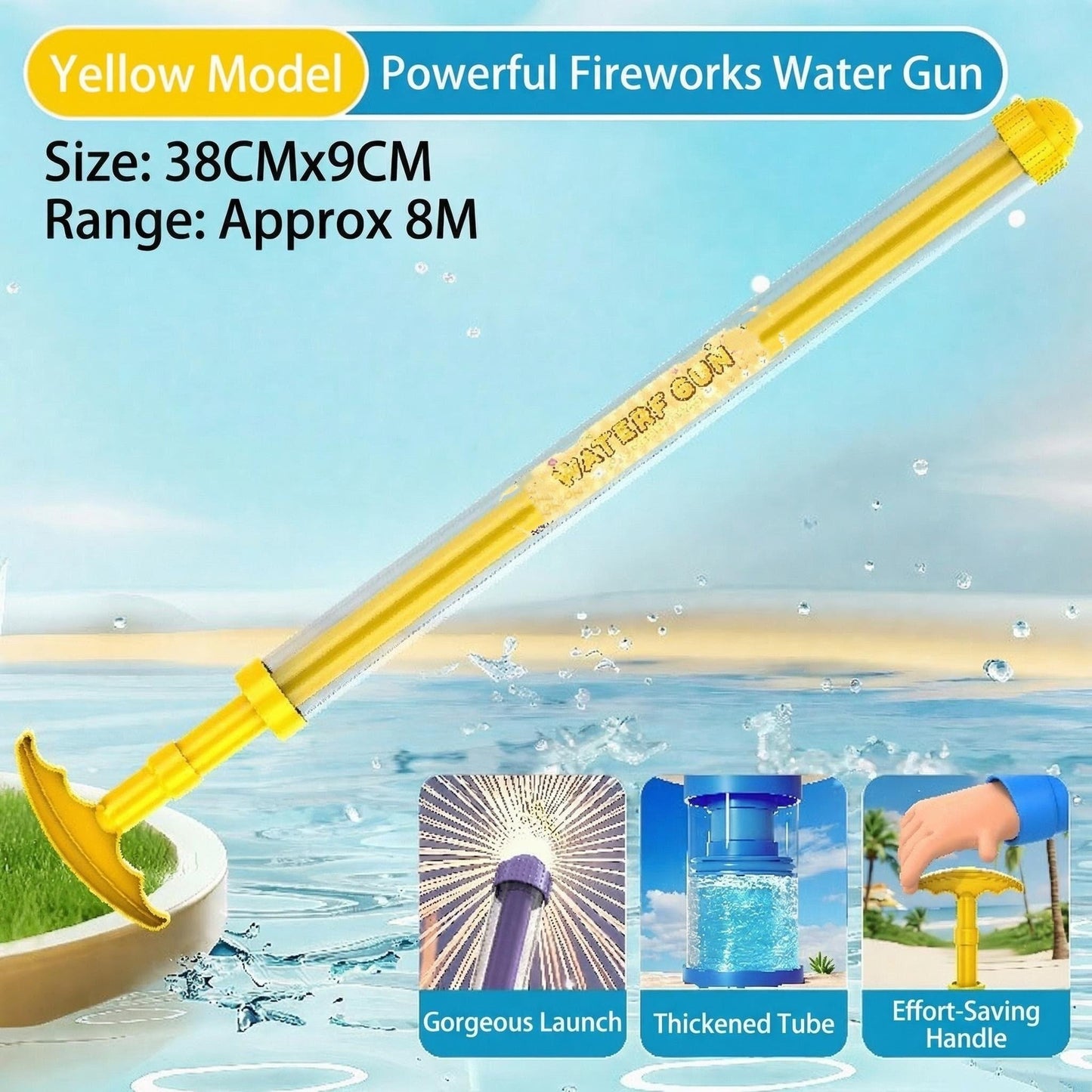 🙌Firework Style Water Spray Toy