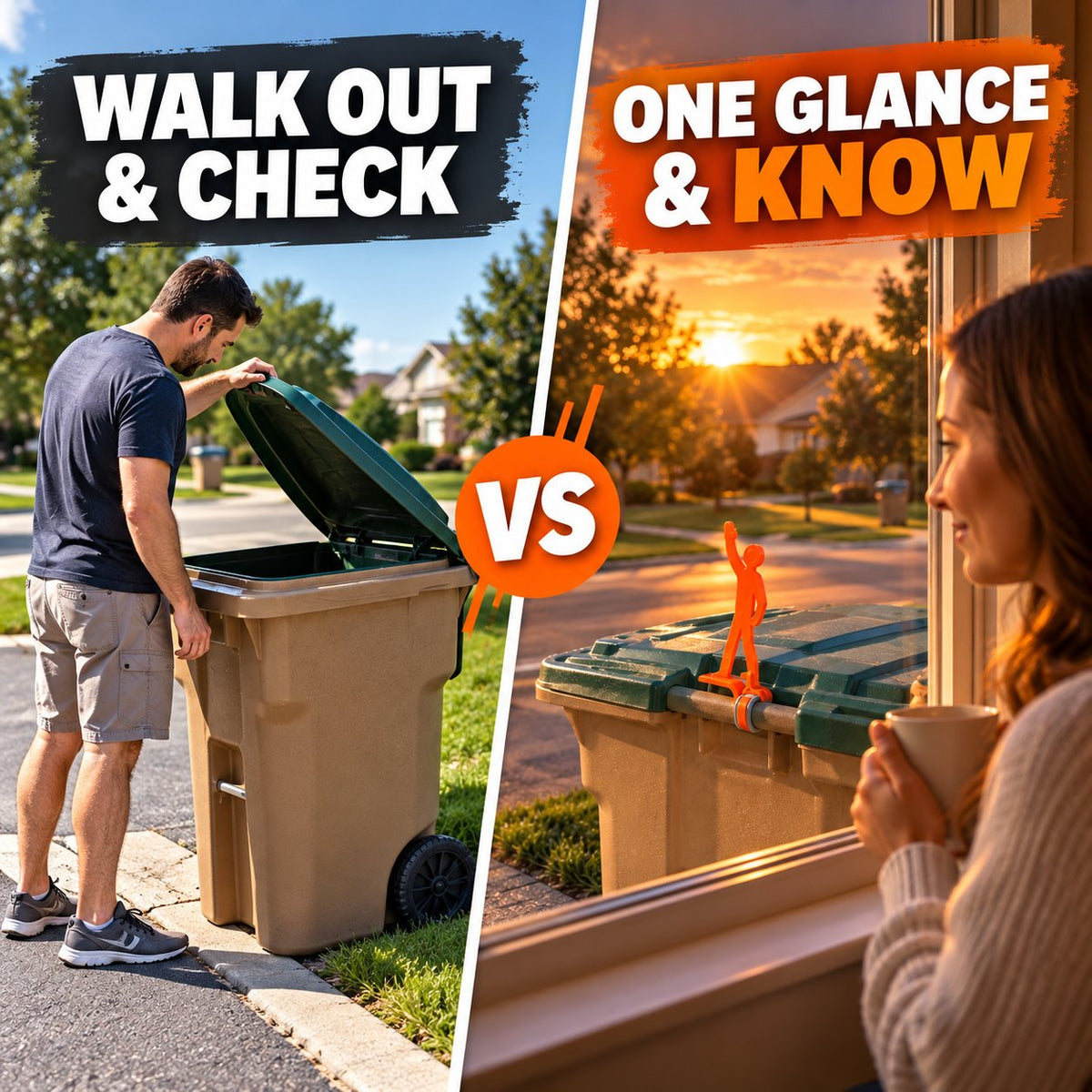 Ready Eddie™ Trash Can Pickup Indicator