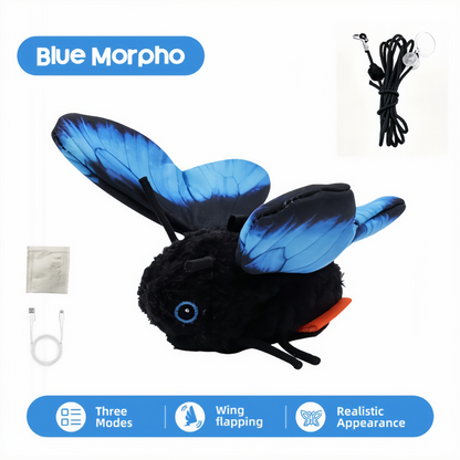 🎁50K+ SOLD! Almost Gone✨🦋 Fluttering Electric Butterfly Cat Toy | Interactive Moving Playmate for Indoor Kitties