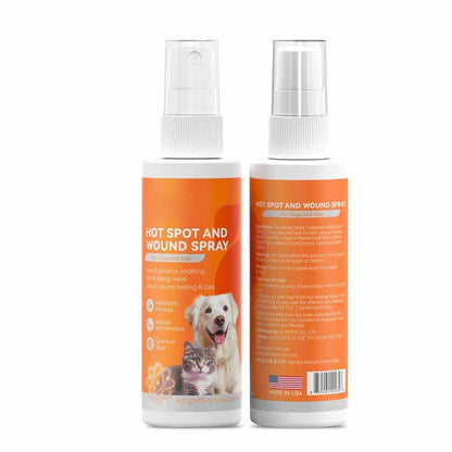 🐶Itch Relief Spray –Vet Recommended Skin Soothing Quantum Silver Spray for Dogs & Cats