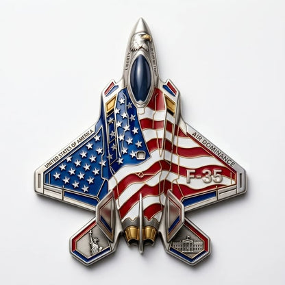 ✈️F-35 Lightning II Fighter Alien Commemorative Coin🔥