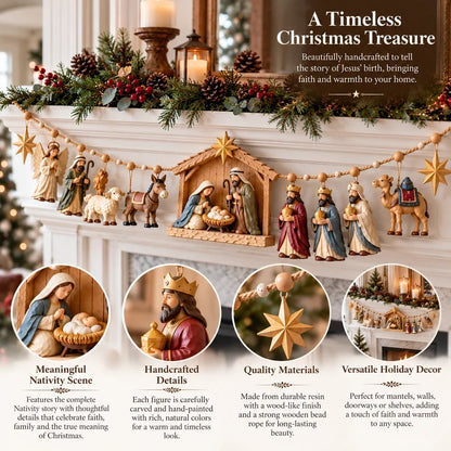 ✝️ 🎄 The Night Hope Was Born – Bethlehem Nativity Christmas Garland(📦Buy 2 Free Shipping)