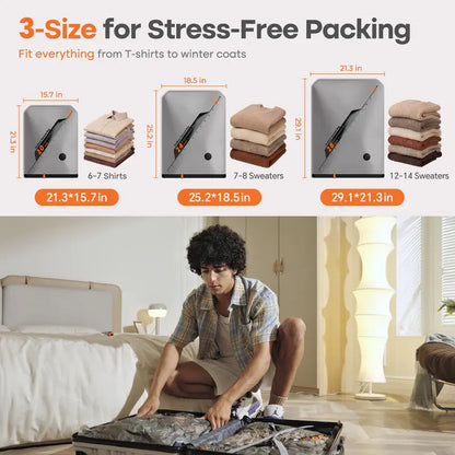 🔥Hot Sale 49% off✈️🔋 Vacuum Packing Pump Storage Bags Set