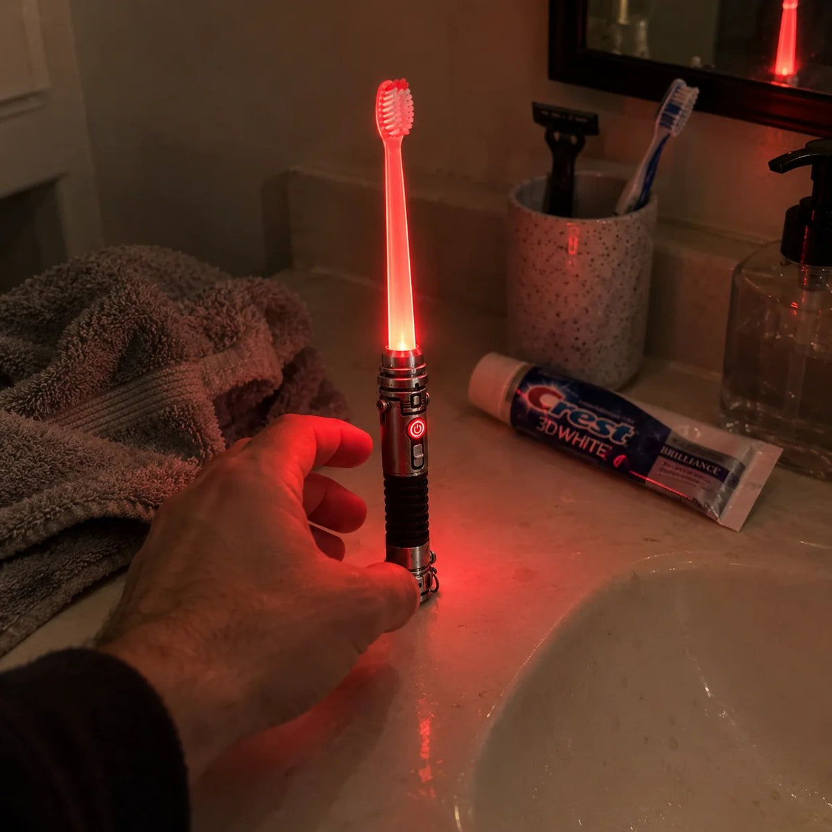 🔥HOT SALE🔥Galactic Glow Toothbrush – LED Light-Up Manual Toothbrush