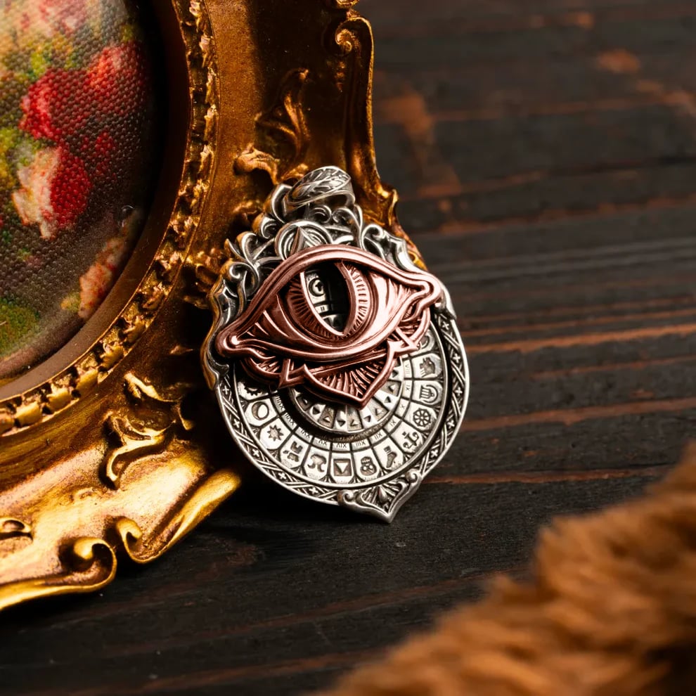 👁️‍🗨️Handmade Tarot Vision Pendant: Connect to Cosmic Wisdom Anytime(✨Comes with instruction manual)