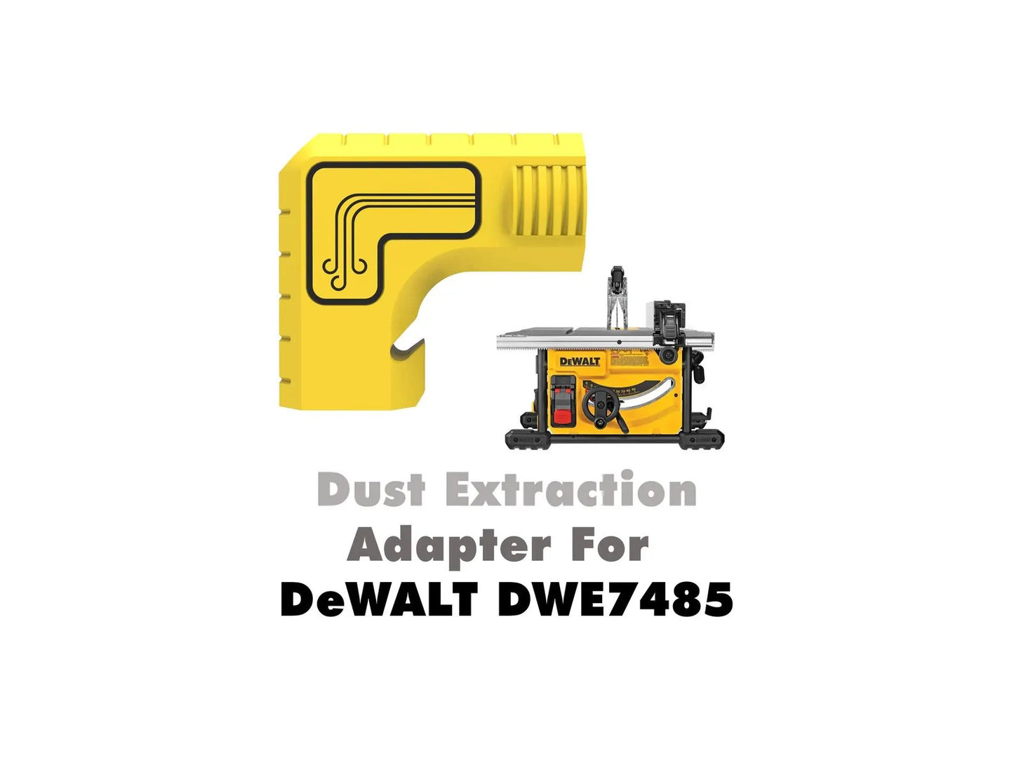 🔥Last Day 49% OFF - 🛠️DeWalt Table Saw Dust Extraction Adapter🪵✨Vacuum-Free Gravity Dust Collection, Bucket-Ready, Zero-Cleanup Design