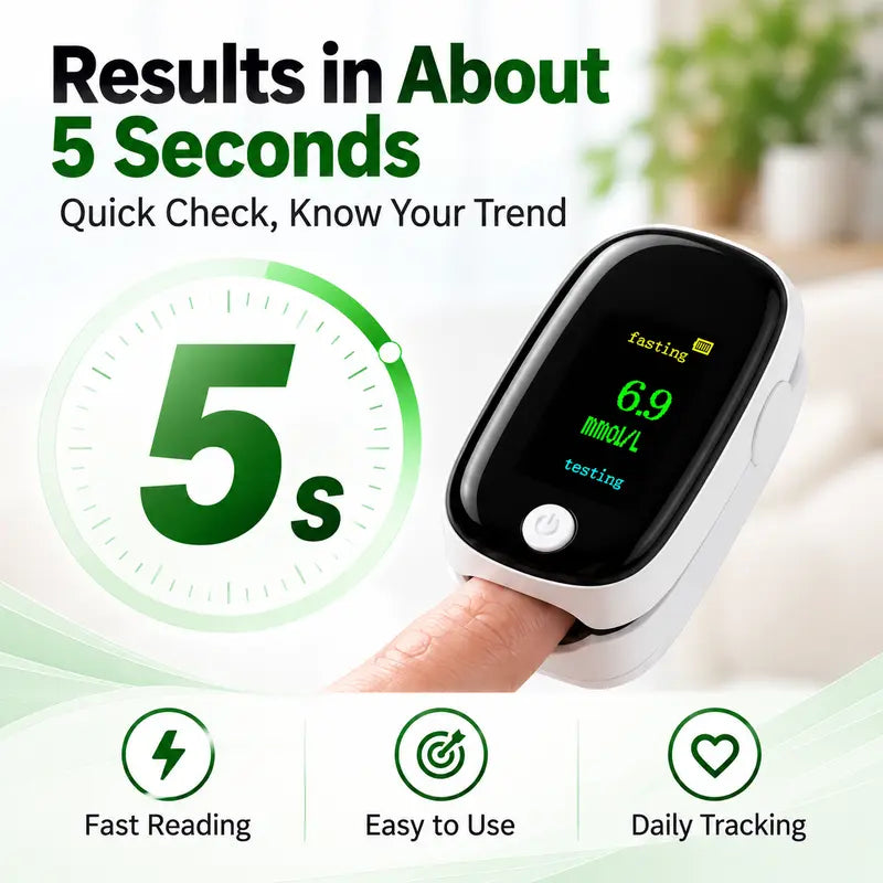 🔥Non-Invasive Fingerstick Blood Glucose Meter