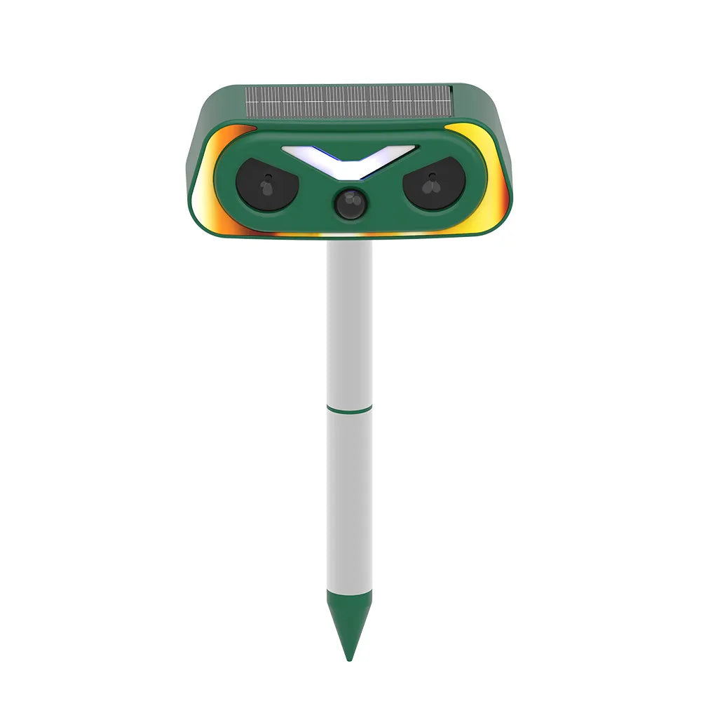 Upgraded Solar Ultrasonic Animal Repellent Outdoor