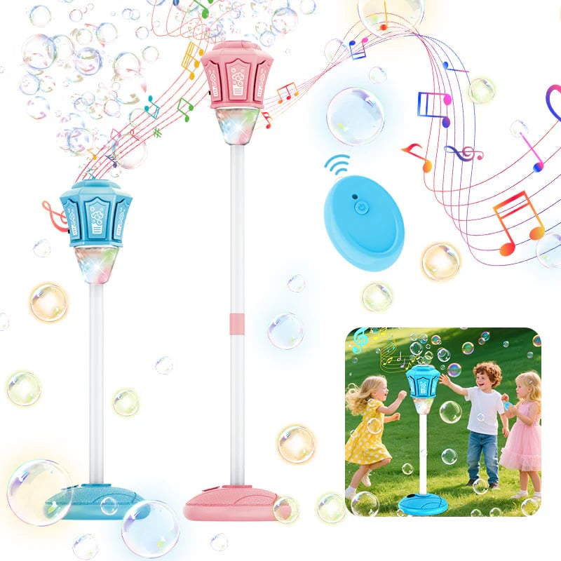 🌈 BEST SELLER – Rechargeable Bubble Machine with LED Lights & Endless Bubble Fun!