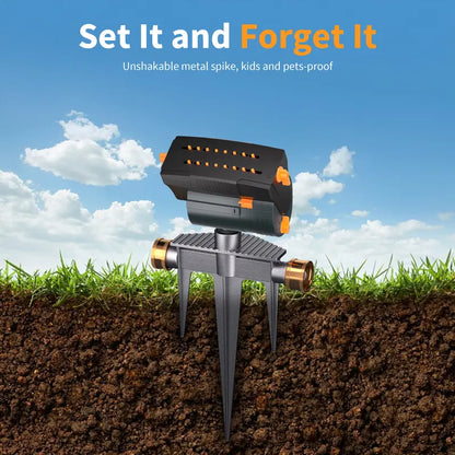Automatic Garden Water Sprinklers Lawn Irrigation System with Heavy Base
