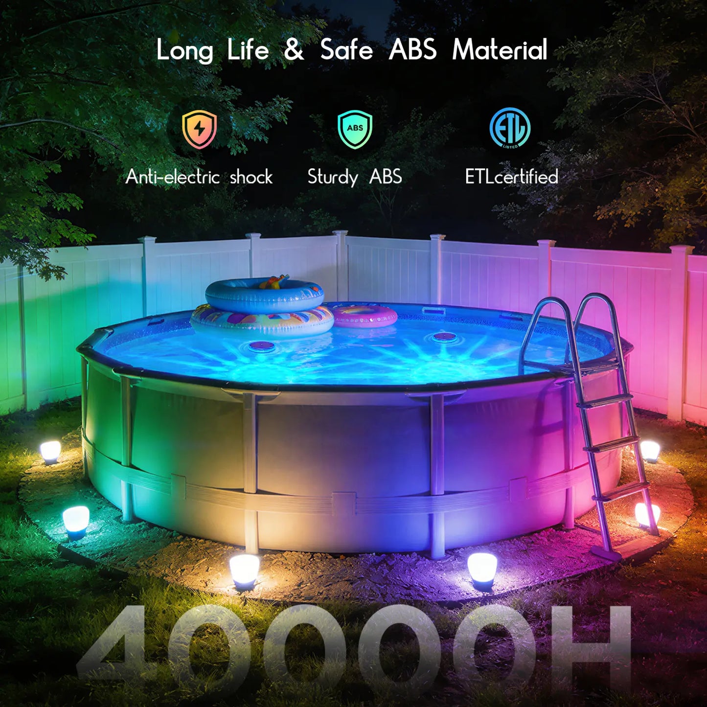 ☀️ Solar Floating Pool Lights | Remote Control 12+ Light Effects