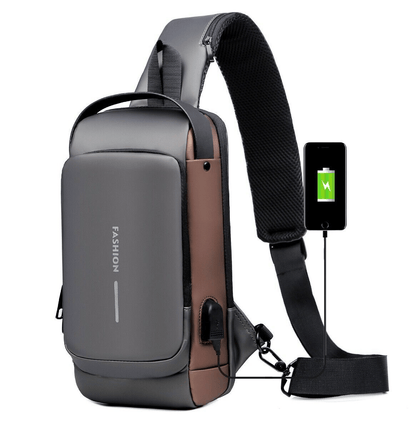 🔒 Anti-Theft Smart Sling Bag | Built-in USB Charging & Secure Combination Lock