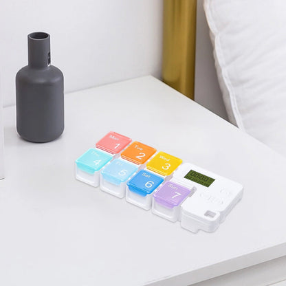 7-Day Pill Organizer with Alarm Reminder