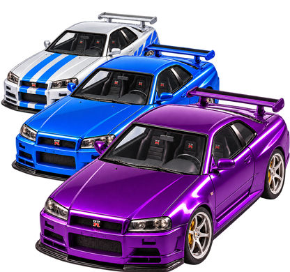 Capo GTR SkyLine GT-R R34 Drift Car Model Building kits 1/12 Scale 2.4Ghz