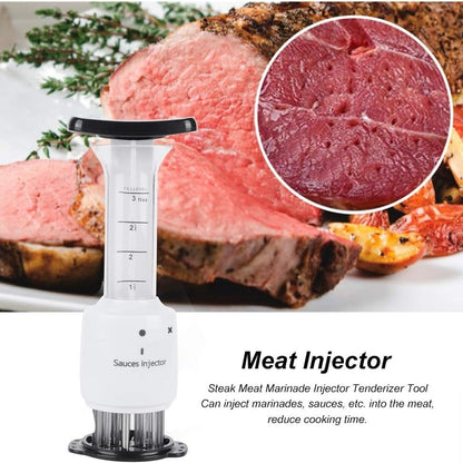 🔪Kitchen Essentials🥩Professional 2-in-1 Meat Tenderizing Injector, Steak Marinade and Seasoning Sauce Injector