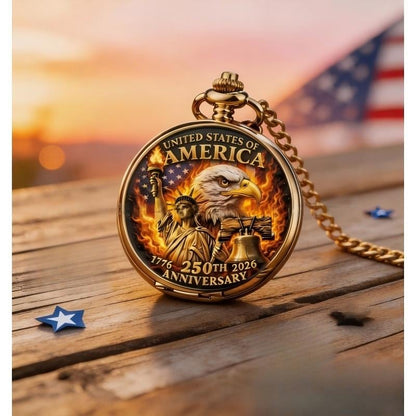 ⏳ ONLY 72 HOURS LEFT: USA 250TH POCKET WATCH — ⏳