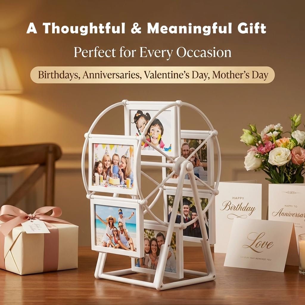 🖼️Rotating Ferris Wheel Photo Frame – Turn Your Memories Into Motion