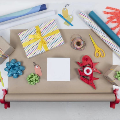 Wrap Buddies Tabletop Gift Wrapping Tool with Tape Dispenser