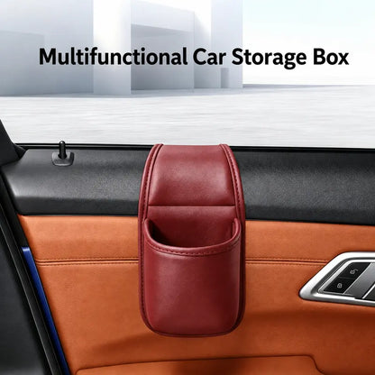 🚗 Multifunctional Car Leather Storage Pocket | Say Goodbye to Clutter! ✨