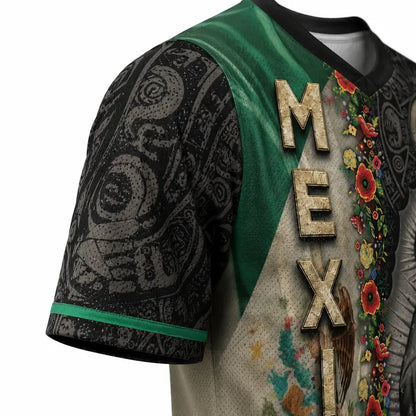 🇲🇽✨ MEN'S MEXICO OUR LADY OF GUADALUPE V-NECK SHIRT