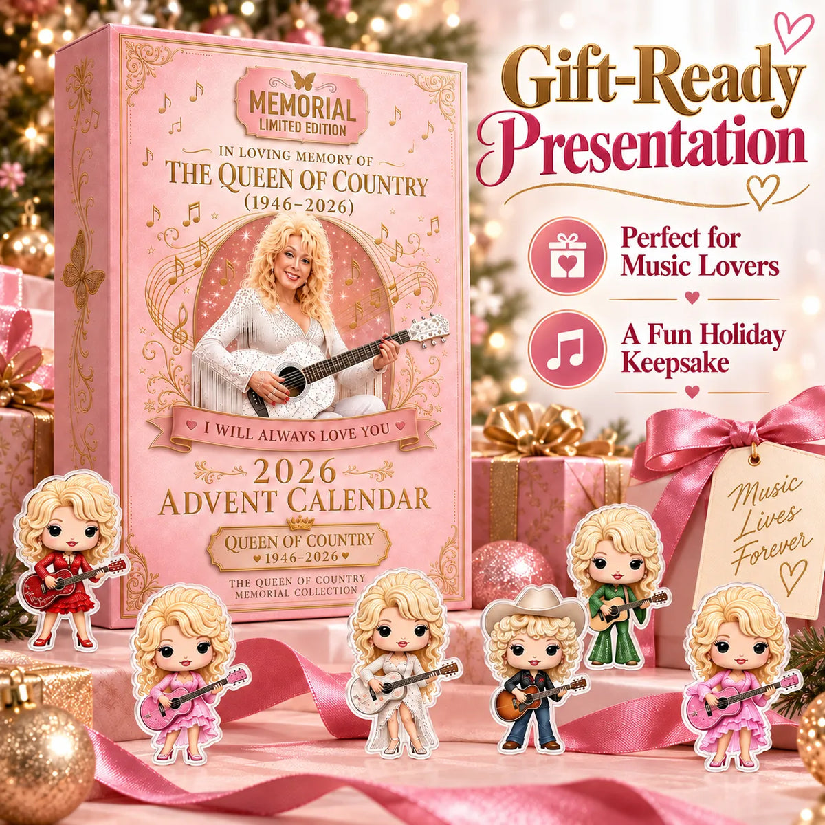 🎤💖 Dolly Advent Calendar — 24 Days of Country Glam & Collectible Surprises!