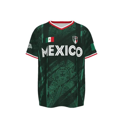 Mexico Soccer Jersey Chichén Itzá Pyramid Retro All Over Print Classic Throwback