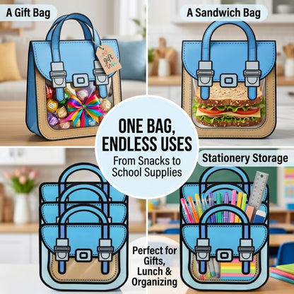 🛍️ 20-Pack Reusable Smell-Proof Stand-Up Pouches – Multicolor Backpack Goody Bags for Kids Parties & Snacks