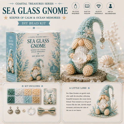 🔥2026 newest style💕Cozy Gnome DIY Bead Kit Collection– Collect All 12 Gnome