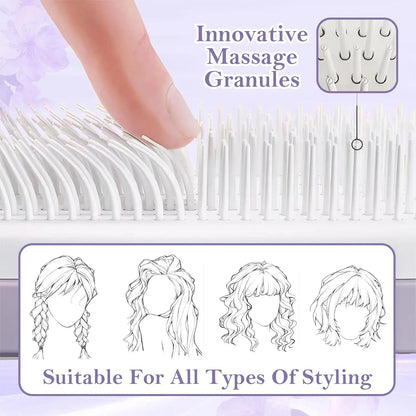 ✨ Say Goodbye To Hair-Filled Brushes — The Self Cleaning Comb Everyone’s Obsessed With! 💁‍♀️