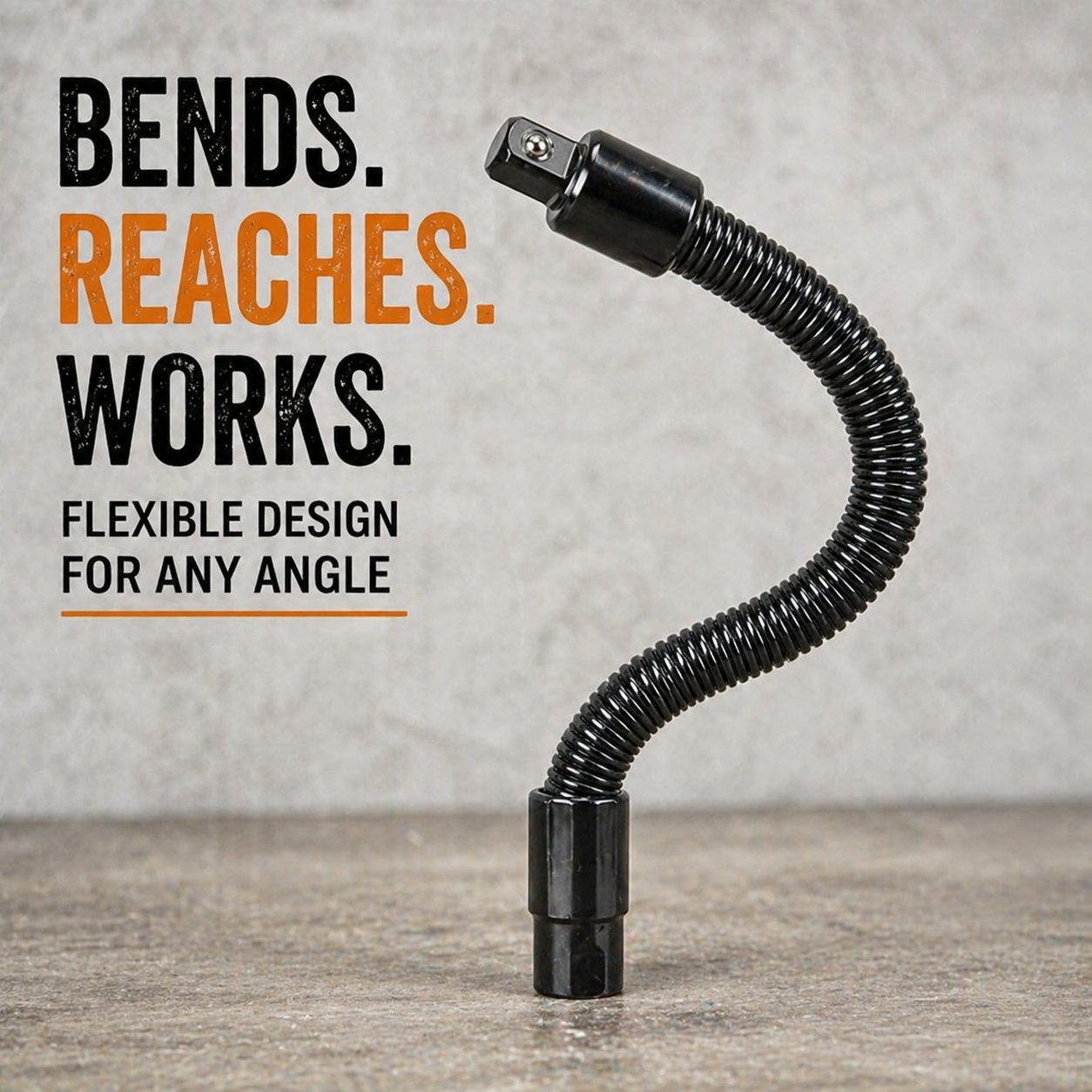 🔥 🔧🌀 1/2" Flexible Socket Extension Bar! Conquer Tight Spaces in Seconds🔩🚗