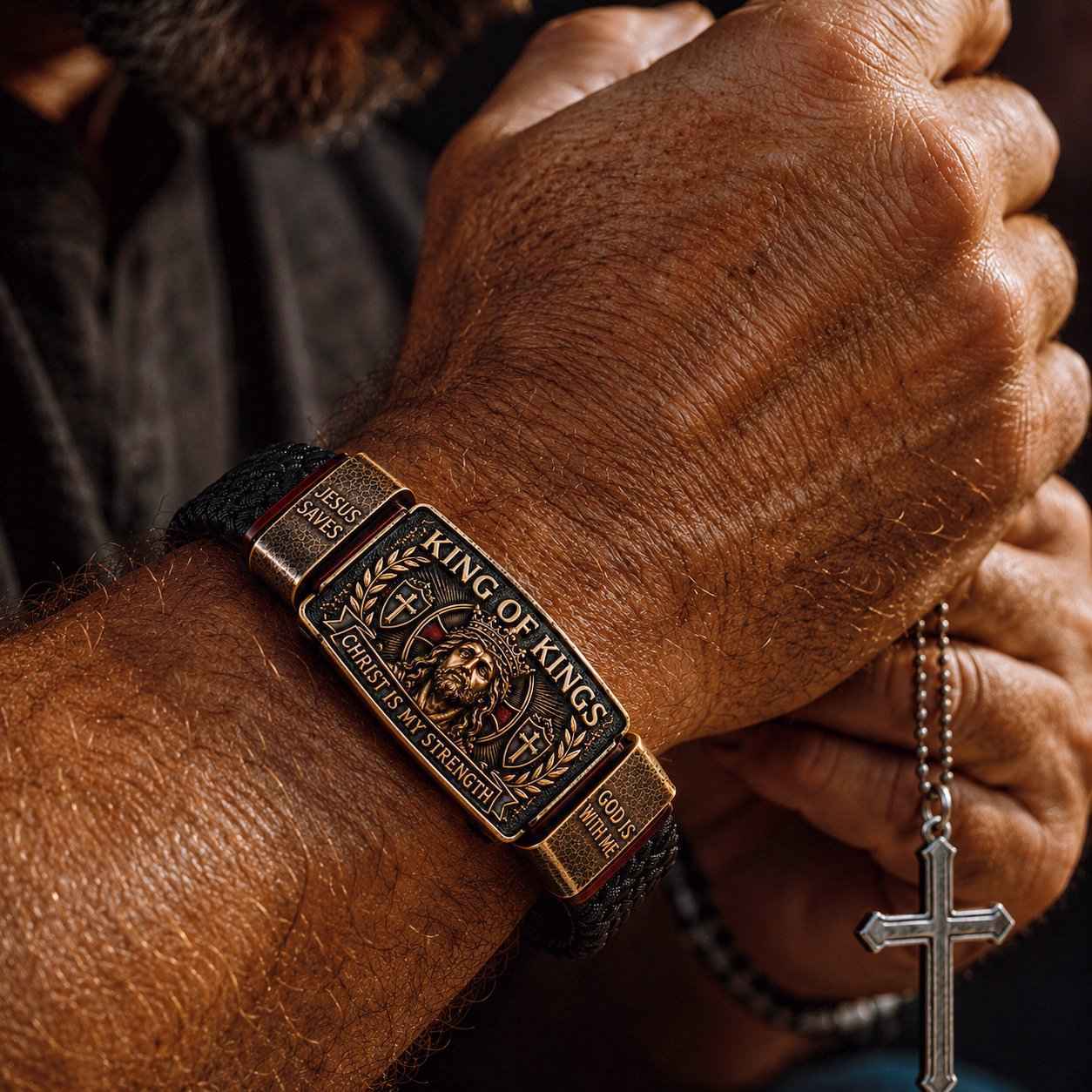 ✨ Adjustable Faith Wristband | King of Kings Bracelet