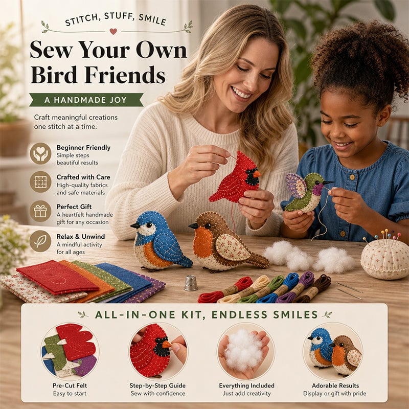 ☕ Unplug & unwind: The beginner-friendly DIY animal craft kits for a perfectly cosy, screen-free afternoon! 🐦