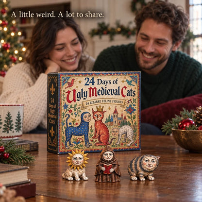 🐈🏰 24 Days of Ugly Medieval Cats – Hilariously Weird Cat Advent Calendar 2026