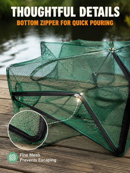 🦐🦀Automatic Foldable Fish Catcher – The Smart Trap for Bigger Catches! 🎣✨